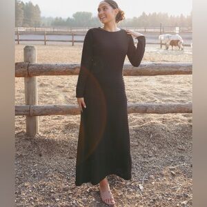Dainty Jewells Black Knit Maxi Dress